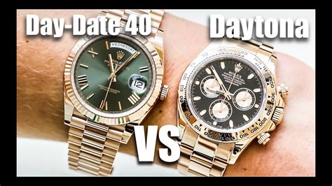 rolex oro daydate o daytona opinioni|rolex daytona or day date.